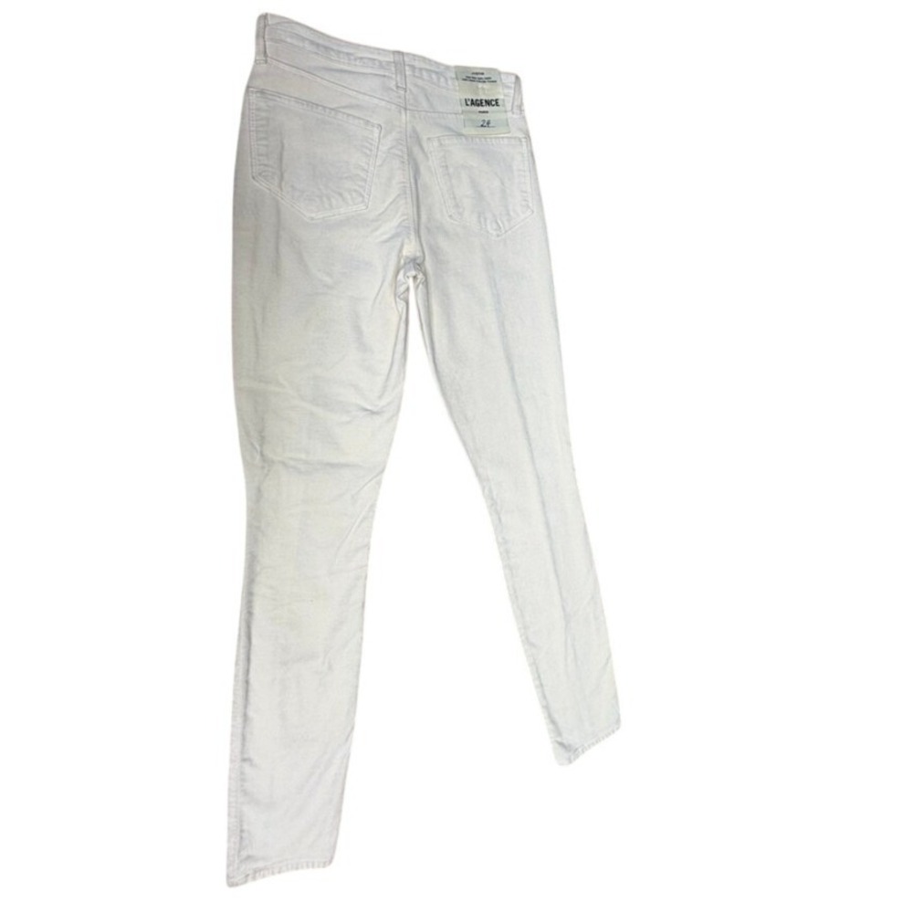 NWT! "LAGENCE" High Rise Split Ankle Stretch Cotton SZ 24 Velvett Neutral READ!